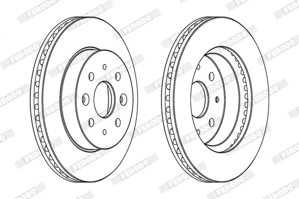 Handler.Part Brake disc FERODO DDF1542 2