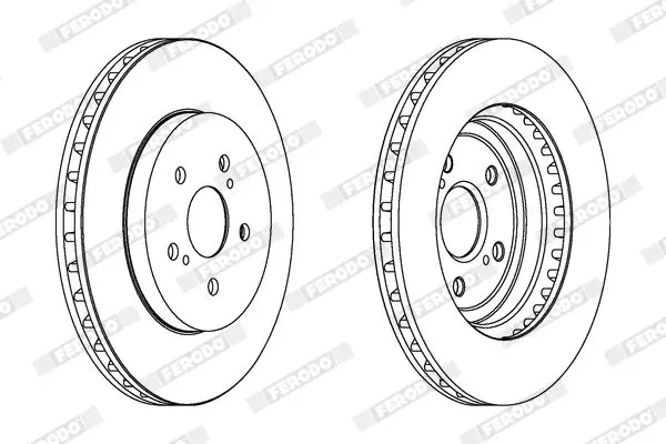 Handler.Part Brake disc FERODO DDF1544 2