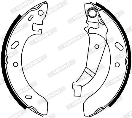 Handler.Part Brake shoe set FERODO FSB4072 2