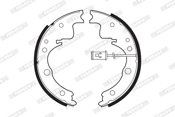 Handler.Part Brake shoe set FERODO FSB407 2