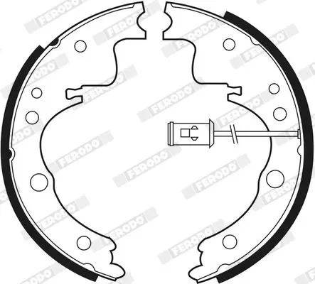 Handler.Part Brake shoe set FERODO FSB407 3