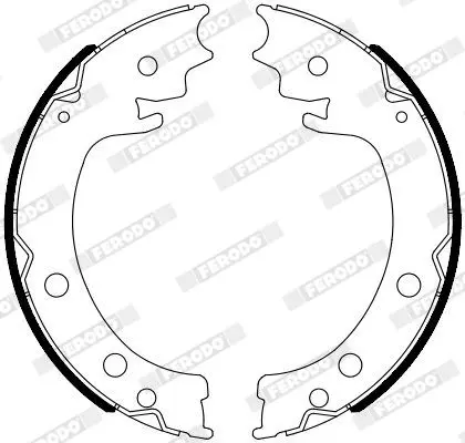 Handler.Part Brake shoe set, parking brake FERODO FSB4116 2