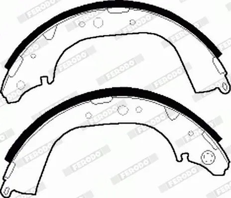 Handler.Part Brake shoe set FERODO FSB411 4