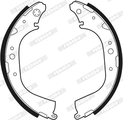 Handler.Part Brake shoe set FERODO FSB411 3