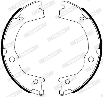 Handler.Part Brake shoe set, parking brake FERODO FSB4089 2