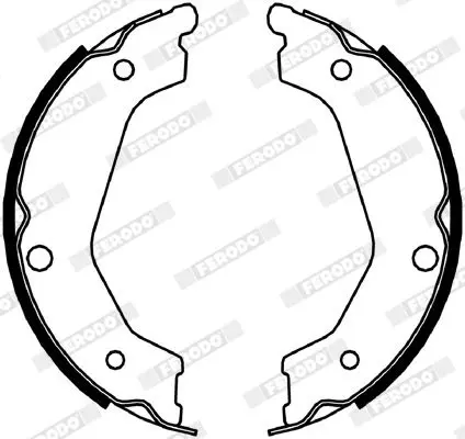 Handler.Part Brake shoe set, parking brake FERODO FSB4048 2