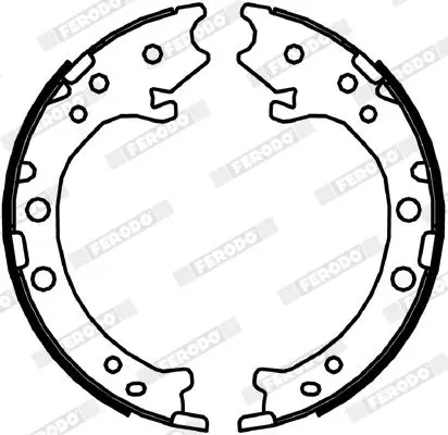 Handler.Part Brake shoe set, parking brake FERODO FSB4044 2