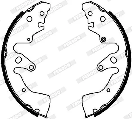 Handler.Part Brake shoe set FERODO FSB4034 2