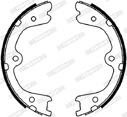 Handler.Part Brake shoe set, parking brake FERODO FSB4030 2