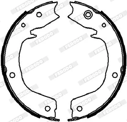 Handler.Part Brake shoe set, parking brake FERODO FSB4027 2