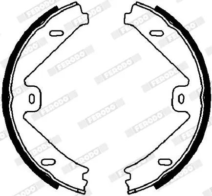 Handler.Part Brake shoe set, parking brake FERODO FSB4026 2