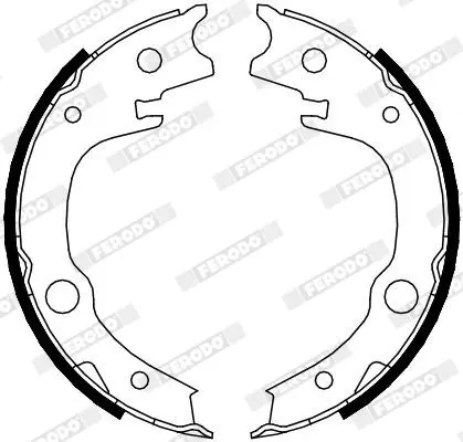 Handler.Part Brake shoe set, parking brake FERODO FSB4014 2