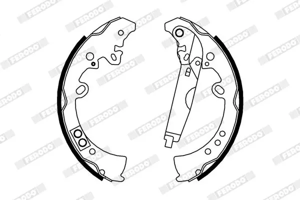 Handler.Part Brake shoe set FERODO FSB4010 2