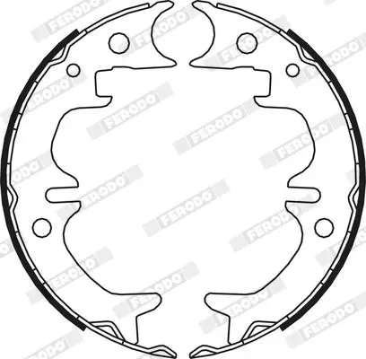 Handler.Part Brake shoe set, parking brake FERODO FSB4008 3