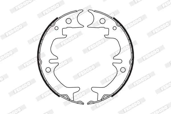 Handler.Part Brake shoe set, parking brake FERODO FSB4008 2