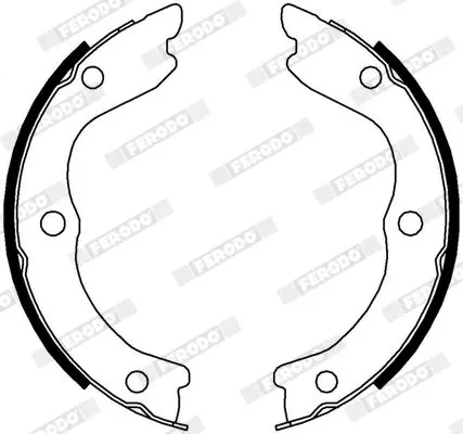 Handler.Part Brake shoe set, parking brake FERODO FSB4004 3