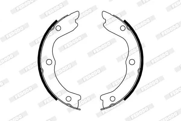 Handler.Part Brake shoe set, parking brake FERODO FSB4004 2