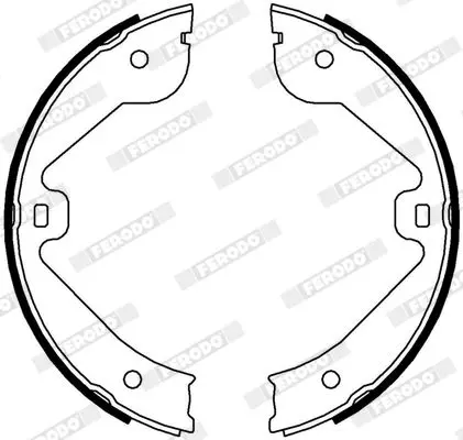 Handler.Part Brake shoe set, parking brake FERODO FSB4000 3