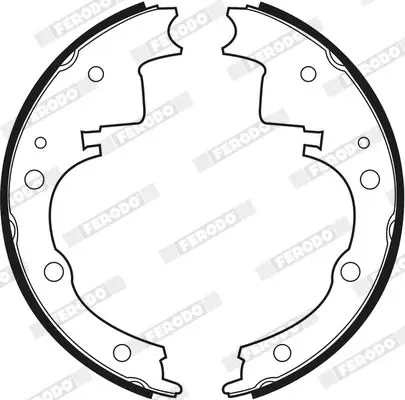 Handler.Part Brake shoe set FERODO FSB391 3