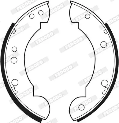 Handler.Part Brake shoe set FERODO FSB385 3