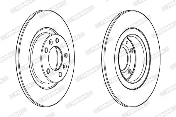 Handler.Part Brake disc FERODO DDF2297C 2