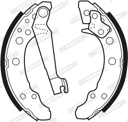 Handler.Part Brake shoe set FERODO FSB191 3