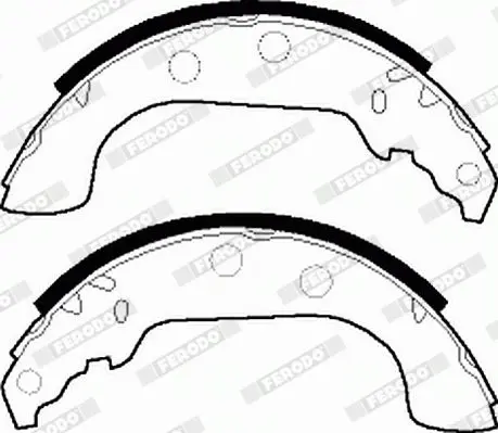 Handler.Part Brake shoe set FERODO FSB268 4