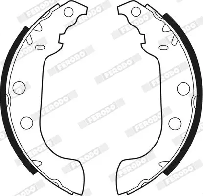 Handler.Part Brake shoe set FERODO FSB268 3