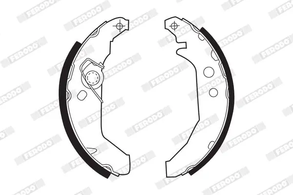 Handler.Part Brake shoe set FERODO FSB265 1