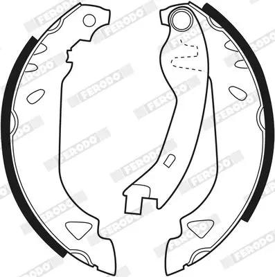 Handler.Part Brake shoe set FERODO FSB263 2