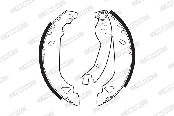 Handler.Part Brake shoe set FERODO FSB263 1