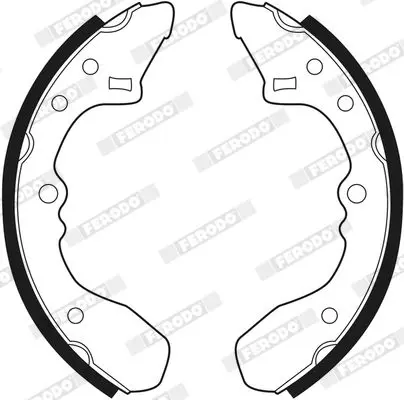 Handler.Part Brake shoe set FERODO FSB238 2