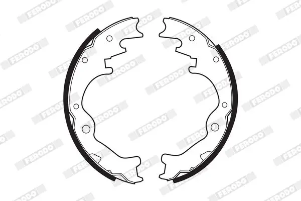 Handler.Part Brake shoe set FERODO FSB343 2