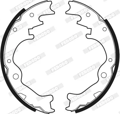 Handler.Part Brake shoe set FERODO FSB343 3