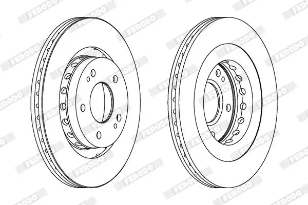 Handler.Part Brake disc FERODO DDF1642C 2