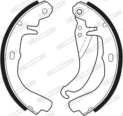 Handler.Part Brake shoe set FERODO FSB158 3