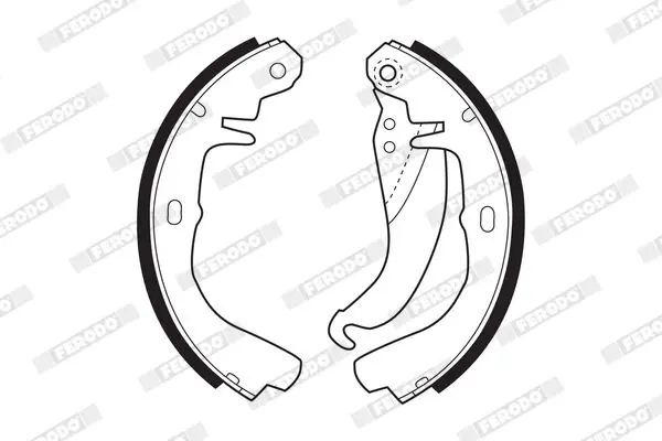 Handler.Part Brake shoe set FERODO FSB158 2