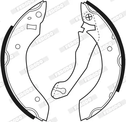 Handler.Part Brake shoe set FERODO FSB153 3