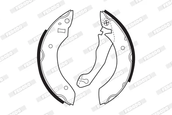 Handler.Part Brake shoe set FERODO FSB153 2