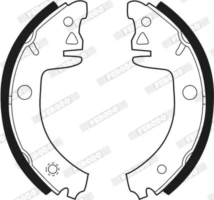 Handler.Part Brake shoe set FERODO FSB325 3