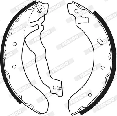 Handler.Part Brake shoe set FERODO FSB298 3