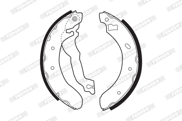 Handler.Part Brake shoe set FERODO FSB298 2