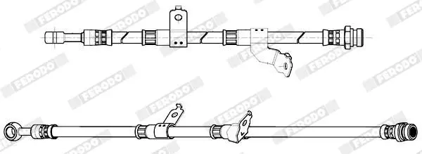 Handler.Part Brake hose FERODO FHY3396 2