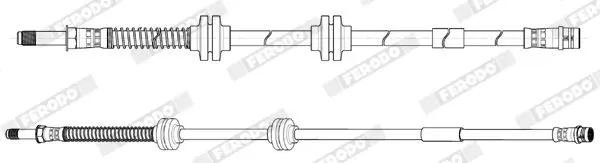 Handler.Part Brake hose FERODO FHY3278 2