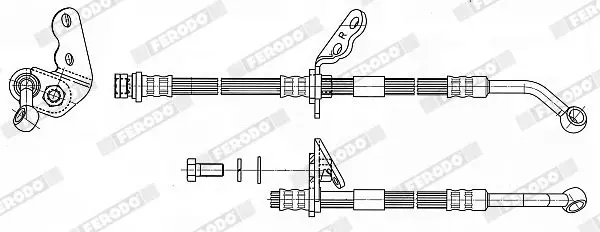 Handler.Part Brake hose FERODO FHY3215 2