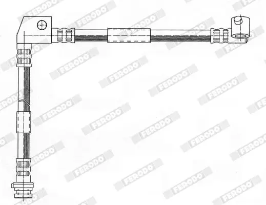 Handler.Part Brake hose FERODO FHY3207 2