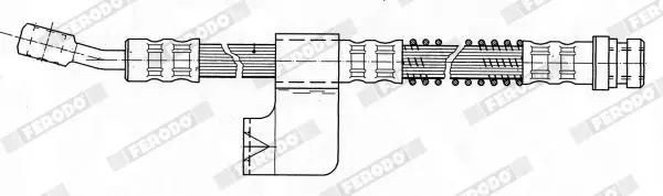 Handler.Part Brake hose FERODO FHY3144 2