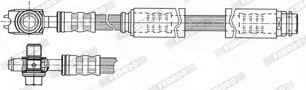 Handler.Part Brake hose FERODO FHY3027 2