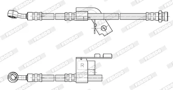 Handler.Part Brake hose FERODO FHY3262 2