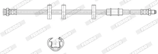 Handler.Part Brake hose FERODO FHY2930 2